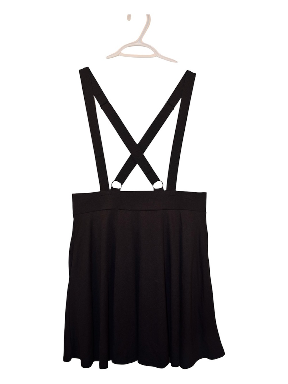 Hot Topic Black Suspender Mini Skirt